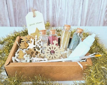 Glass Glitter Starter Kit: DIY Holiday Craft, Ornaments, Handcrafted
