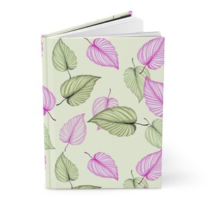 Floral Journal - Inspirujący notatnik do pisania, twardy pamiętnik dla kobiet, elegancki botaniczny notatnik, pusty planer stron, prezent dla studentów