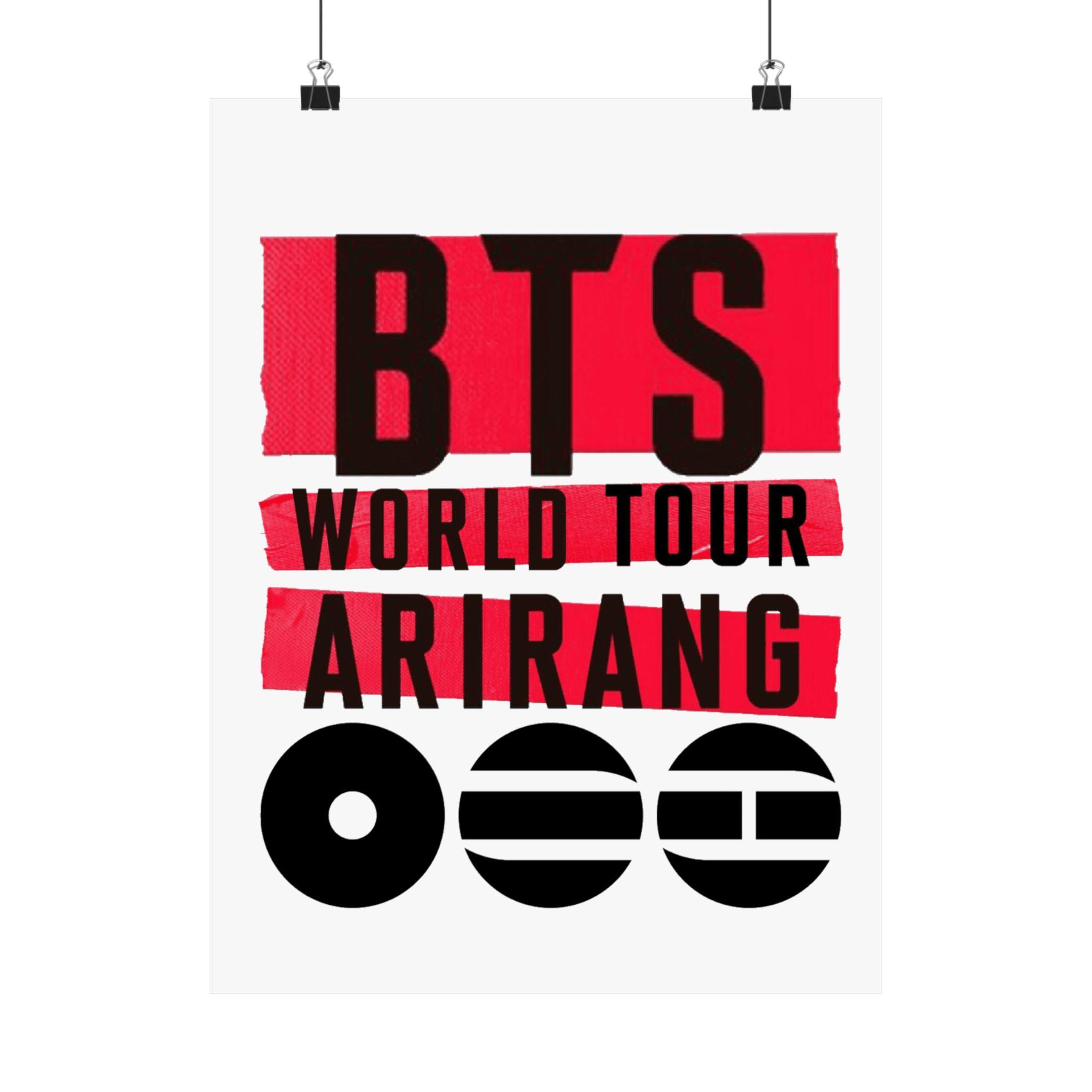BTS World Tour Arirang Poster | Matte Vertical Poster - Etsy