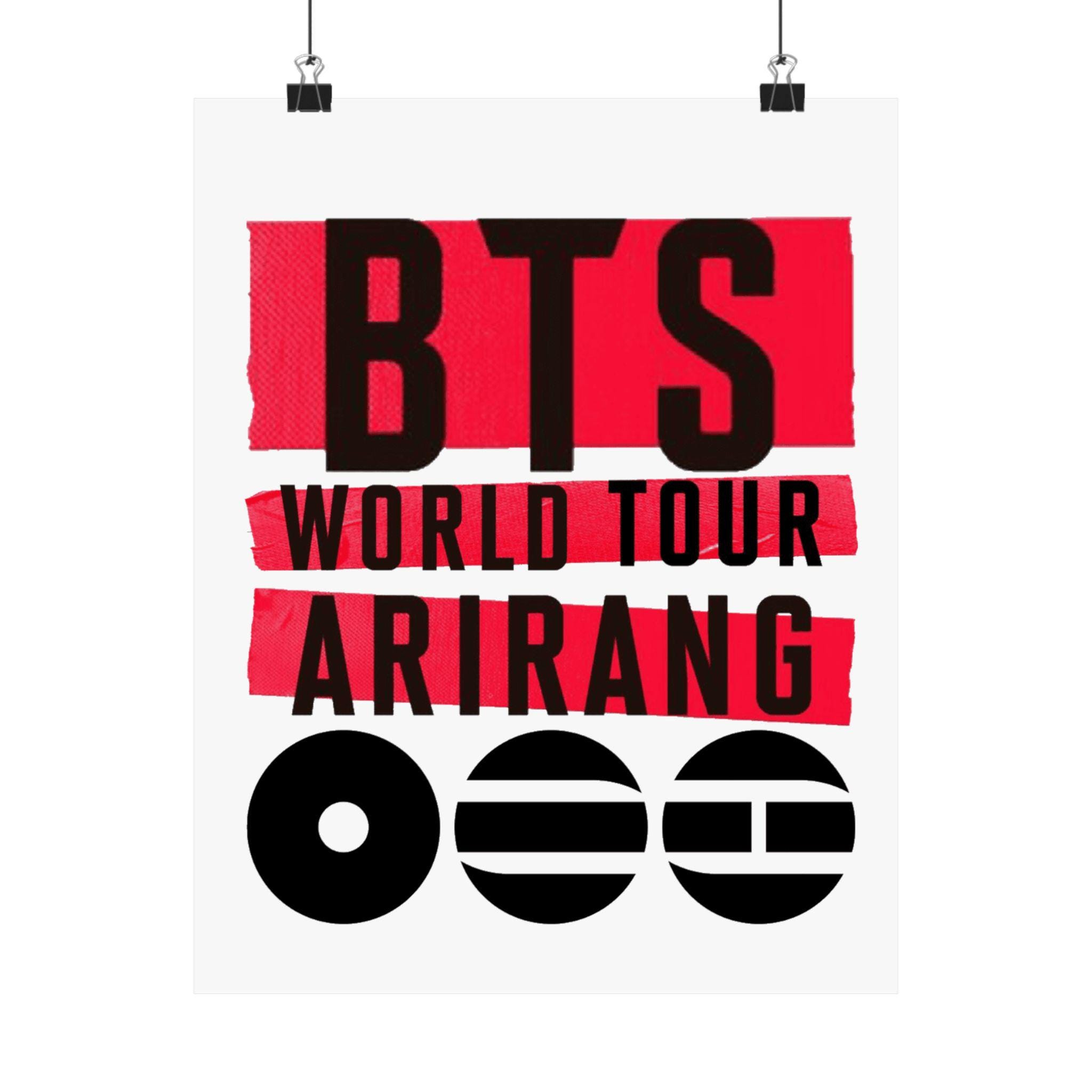 BTS World Tour Arirang Poster | Matte Vertical Poster - Etsy