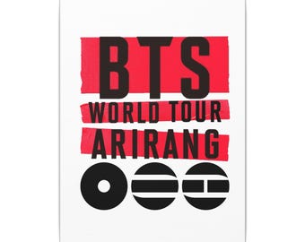 BTS World Tour Arirang Canvas | Matte Stretched Wall Art