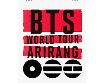 BTS World Tour Arirang Poster | Matte Vertical Poster