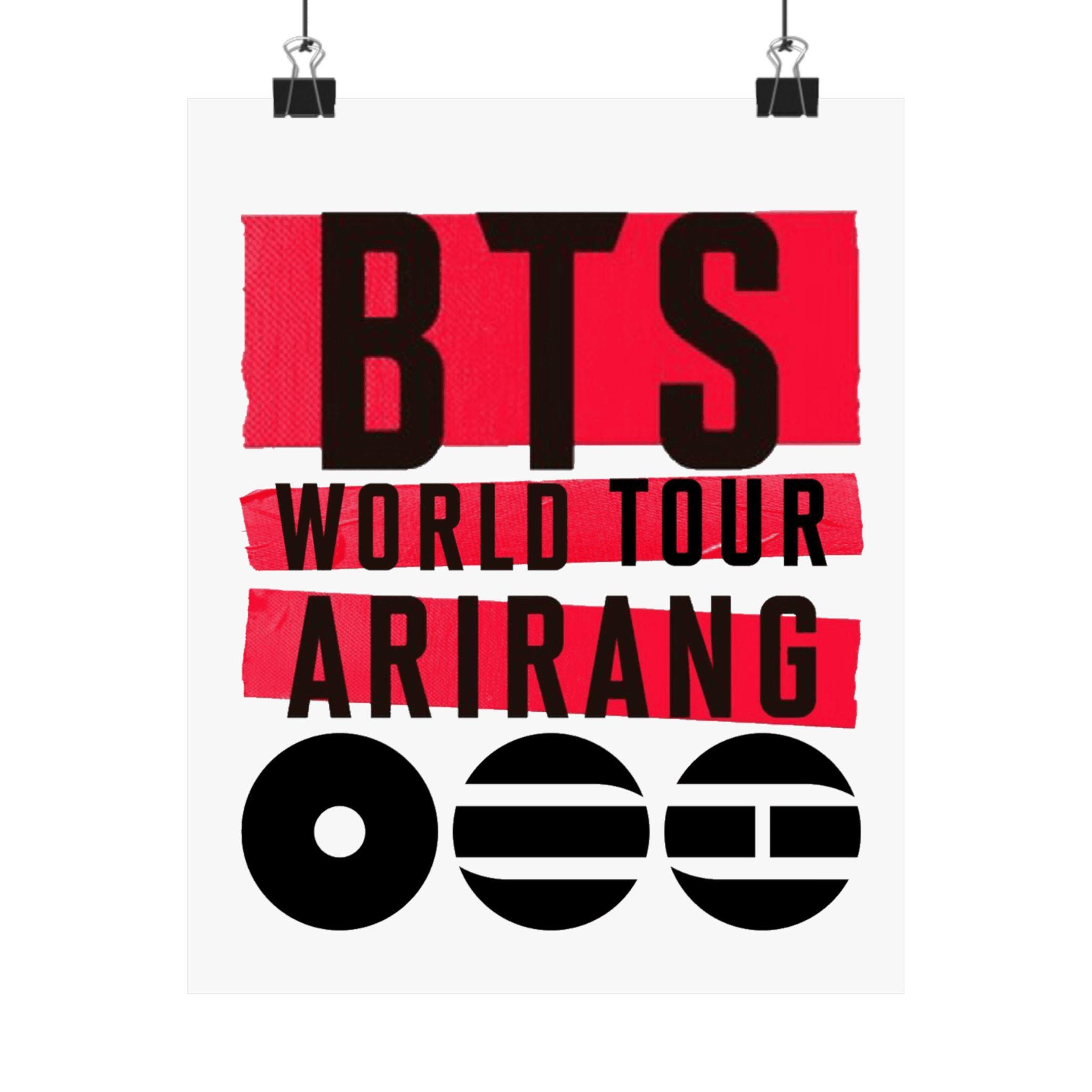 BTS World Tour Arirang Poster | Matte Vertical Poster - Etsy