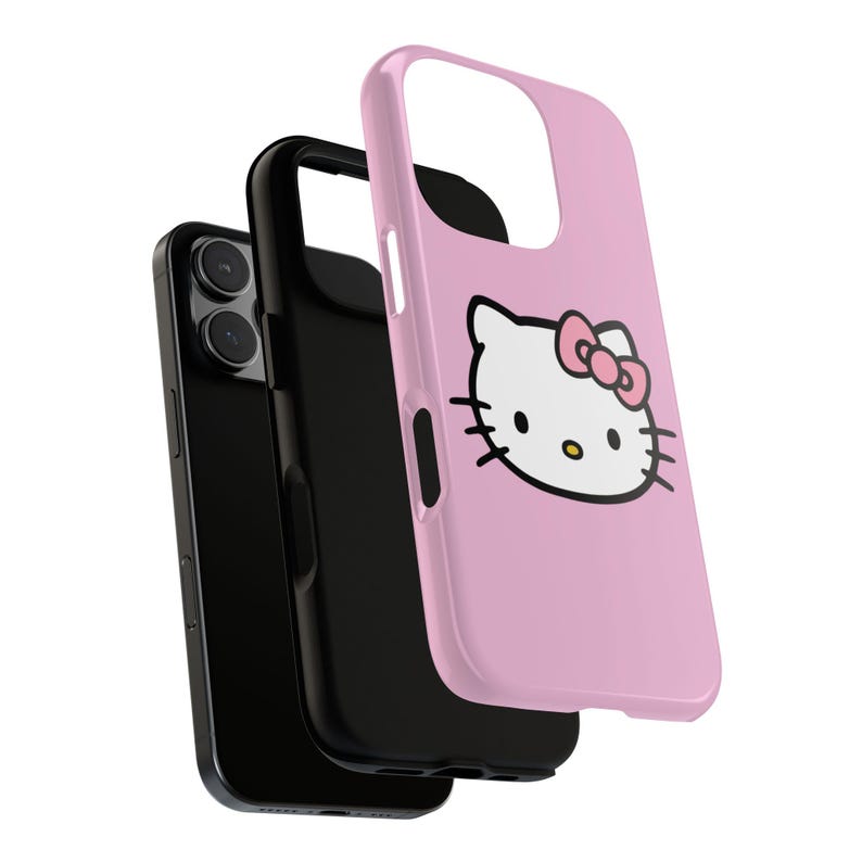 pink Hello Kitty Phone Case | Tough Case, Pink Cute Kawaii image 3