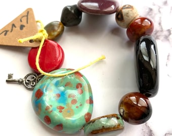 Beaded stretch bracelet