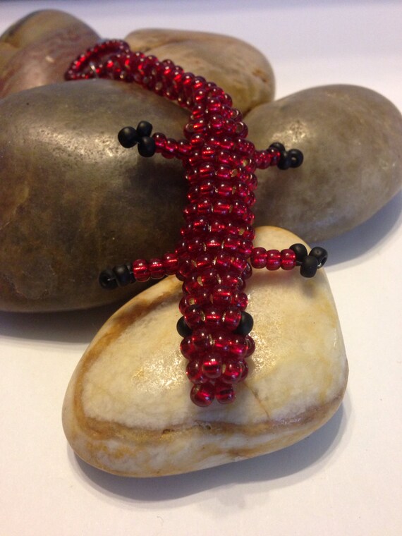Beaded Lizard Keychain /bag Accessories... Etsy New Zealand