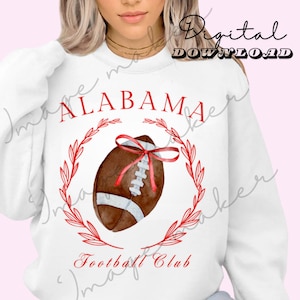 Alabama Football Club SVG PNG-Datei Universität von Alabama Crimson Tide Roll Tide png svg Colllege Football Digitaler Download