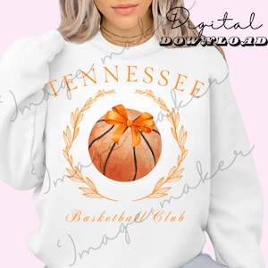 Tennessee Basketball Club UT Vols PNG-bestand Digitale download College Gameday Coquette Trending Design Rocky Top