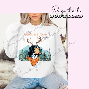 Rocky Top Christmas TN Volunteers Smokey Christmas Holiday College Gameday Design Trendy kerst