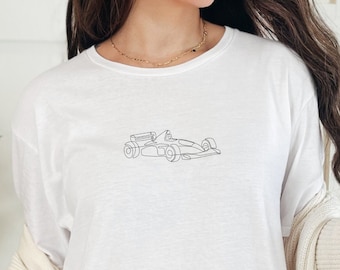 Minimalist F1 Car T-Shirt, Formula 1 Clothing, Formula One Tee, Racing & Motorsport Fan, Gift For F1 Fan