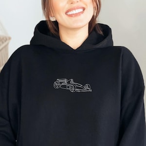 Minimalist F1 Car Hoodie, Formula 1 Clothing, Formula One Sweatshirt, Racing & Motorsport Fan, Gift For F1 Fan