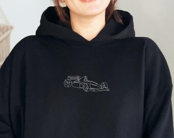 Minimalist F1 Car Hoodie, Formula 1 Clothing, Formula One Sweatshirt, Racing & Motorsport Fan, Gift For F1 Fan