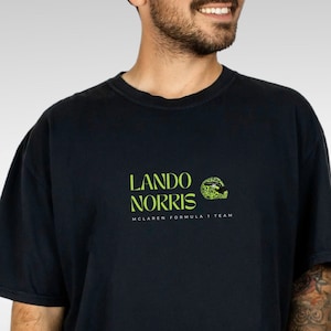 Lando Norris F1 T-Shirt, 2024 Helmet, Formula 1 Shirt, Motorsport & Racing Tee, Race Day Wear