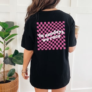 On Sundays We Race T-Shirt - Retro Style