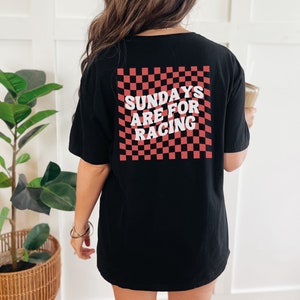 Sundays Are for Racing T-Shirt - Retro Style