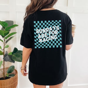 Sundays Are for Racing T-Shirt - Retro Style