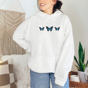Blue Butterflies Hoodie