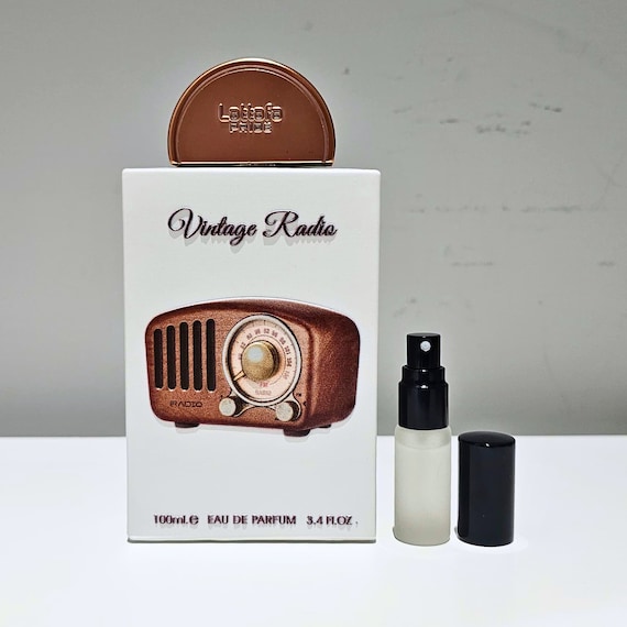 Lattafa Vintage Radio EDP Sample Spray (2ml/5ml/10ml) - Etsy