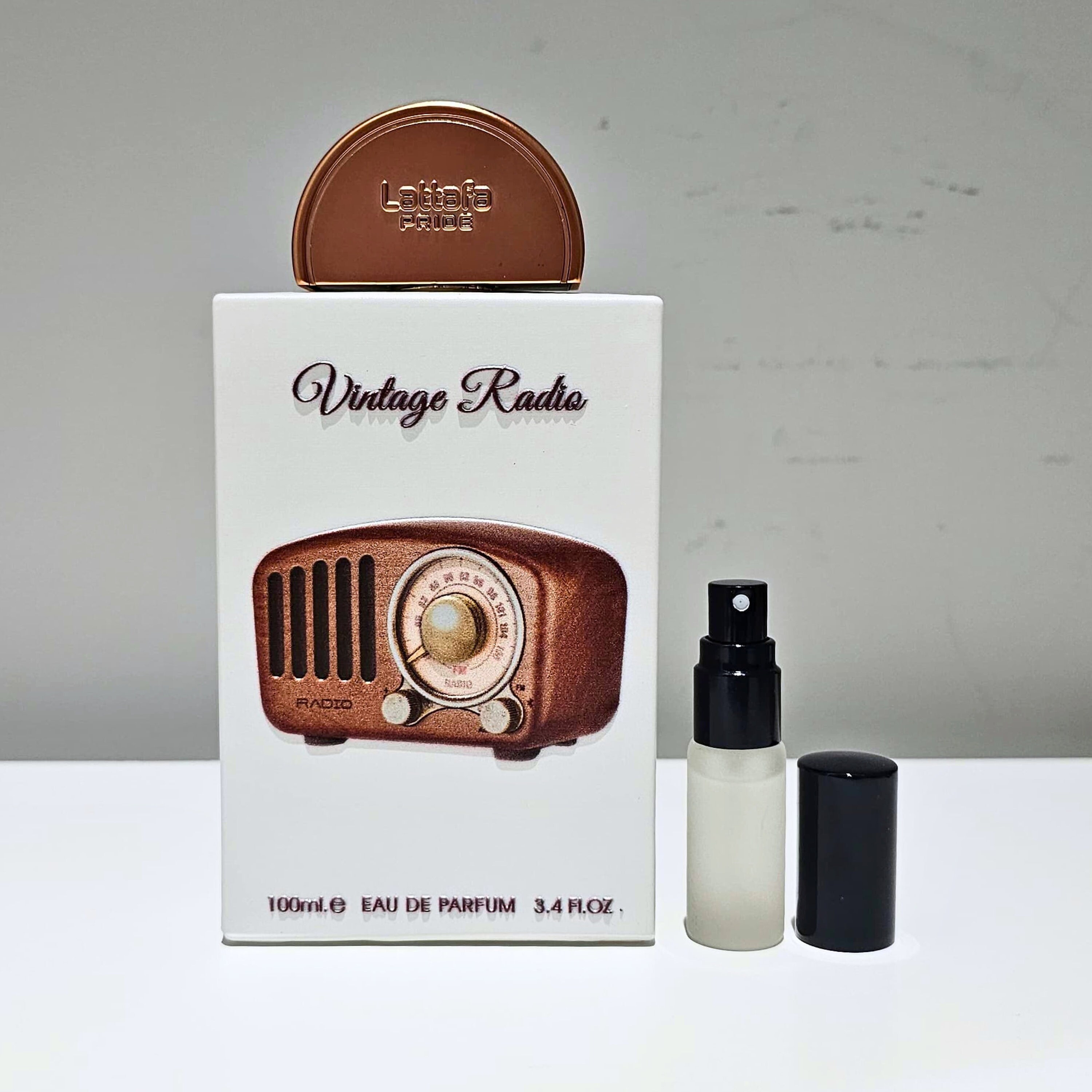 Lattafa Vintage Radio EDP Eau De Parfum Unisex 5ml / 10ml