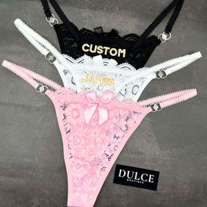 Custom Name Thong, Personalised Name Thong, Name Thong