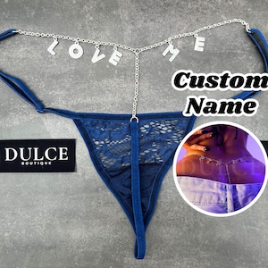 Custom Name Thong, Personalised Name Thong, Name Thong