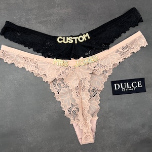 Custom Name Thong, Personalised Name Thong, Name Thong