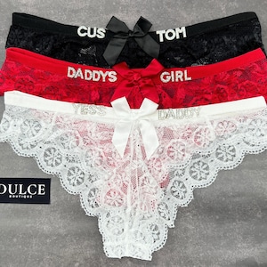 Custom Name Thong G-strings, Personalised Thong With Any Name, Custom Thong, Couple Gift, Gift For Husband, Boyfriend Gift