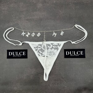 Tanga personalizada, tanga personalizada con tu nombre, tanga personalizada, regalo para pareja, regalo para esposo, regalo para novio imagen 8