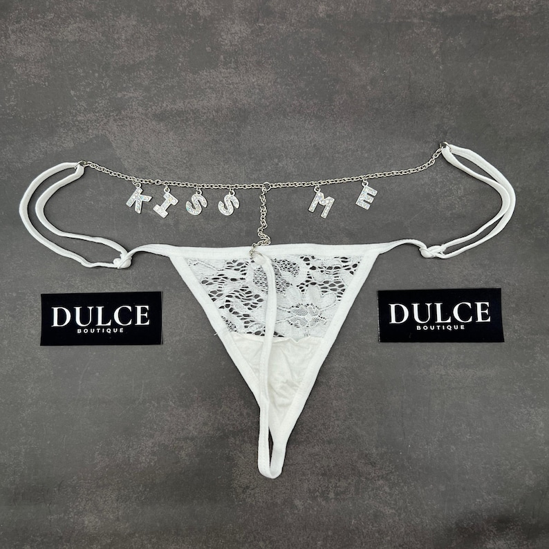 Tanga personalizada, tanga personalizada con tu nombre, tanga personalizada, regalo para pareja, regalo para esposo, regalo para novio imagen 8