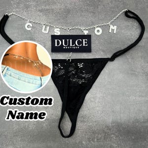 Nome Thong, Nome personalizado Thong, Nome personalizado Thong