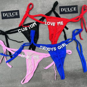 Custom Thong, Personalized Thong With Your Name, Custom Name Thong G-string, Couple Gift, Gift For Husband, Gift For Boyfriend