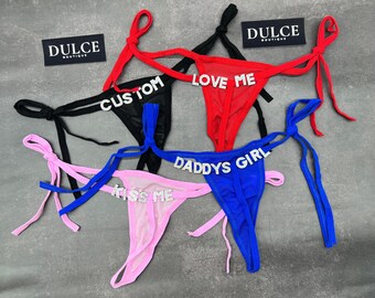 Tanga personalizada con tu nombre, tanga personalizada con nombre, regalo para pareja, regalo para esposo, regalo para novio