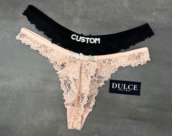 Custom Name Thong, Personalised Name Thong, Name Thong