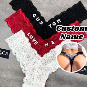 Custom Name Thong, Personalised Name Thong, Name Thong