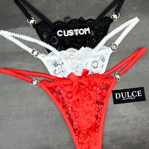 Custom Name Thong, Personalised Name Thong, Name Thong