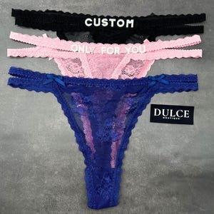 Custom Name Thong, Personalised Name Thong, Name Thong