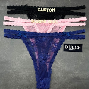 Custom Name Thong, Personalised Name Thong, Name Thong