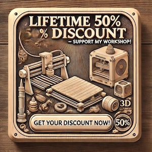 50% OFF FOREVER! Unique Coupon | Etsy Promo Code | Support the Workshop and Get a Lifetime Discount