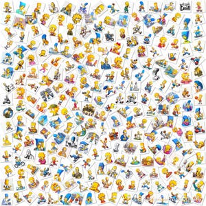 2000+ Simpsons PNG-bilder | Digitalt tryckkit för t-shirts, muggar, affischer, klistermärken | Roliga utskrifter för alla projekt
