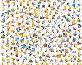 2000+ Simpsons PNG Bundle | Funny Printable Clipart for T-Shirts, Mugs, Stickers, Wall Art | Digital Download
