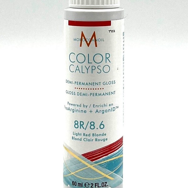 Moroccanoil Color Calypso Demi-Permanent Gloss 8R/8.6 Light Red Blonde 2 oz