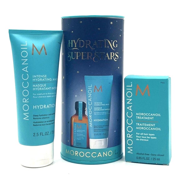 Moroccanoil Hydrating Superstars Oil Treatment 0.85 oz & Intense Mask 2.5 oz Duo