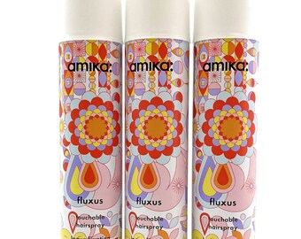 Amika Fluxus Touchable Hairspray 8.2 oz - 3 Pack