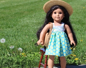 18 Inch Doll Dress Pattern PDF - Doll Clothes Pattern fits American Girl Doll - Sun Dress Sewing Pattern PDF