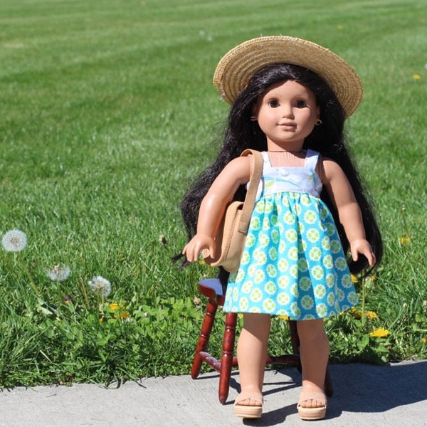 18 Inch Doll Dress Pattern PDF - Doll Clothes Pattern fits American Girl Doll - Sun Dress Sewing Pattern PDF