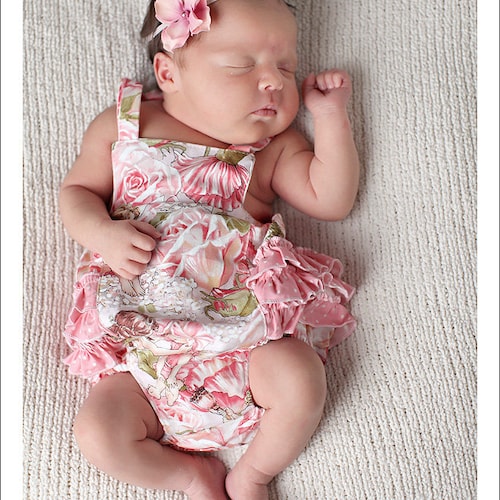 Baby Pattern PDF Ruffled Baby Romper Bubble Pattern for Boy Etsy