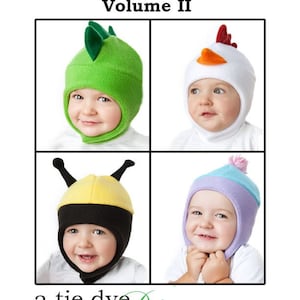 Warm Hat Pattern for Kids Bee, Bug, Dinosaur, Monster, Chicken 0 3 6 12 18 24 months 2 3 4 5 6 7 8 years image 4