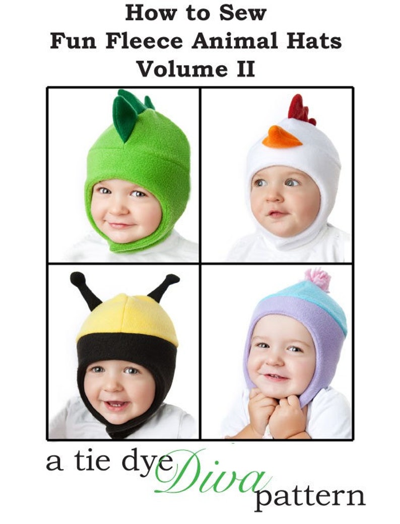 Warm Hat Pattern for Kids Bee, Bug, Dinosaur, Monster, Chicken 0 3 6 12 18 24 months 2 3 4 5 6 7 8 years image 4