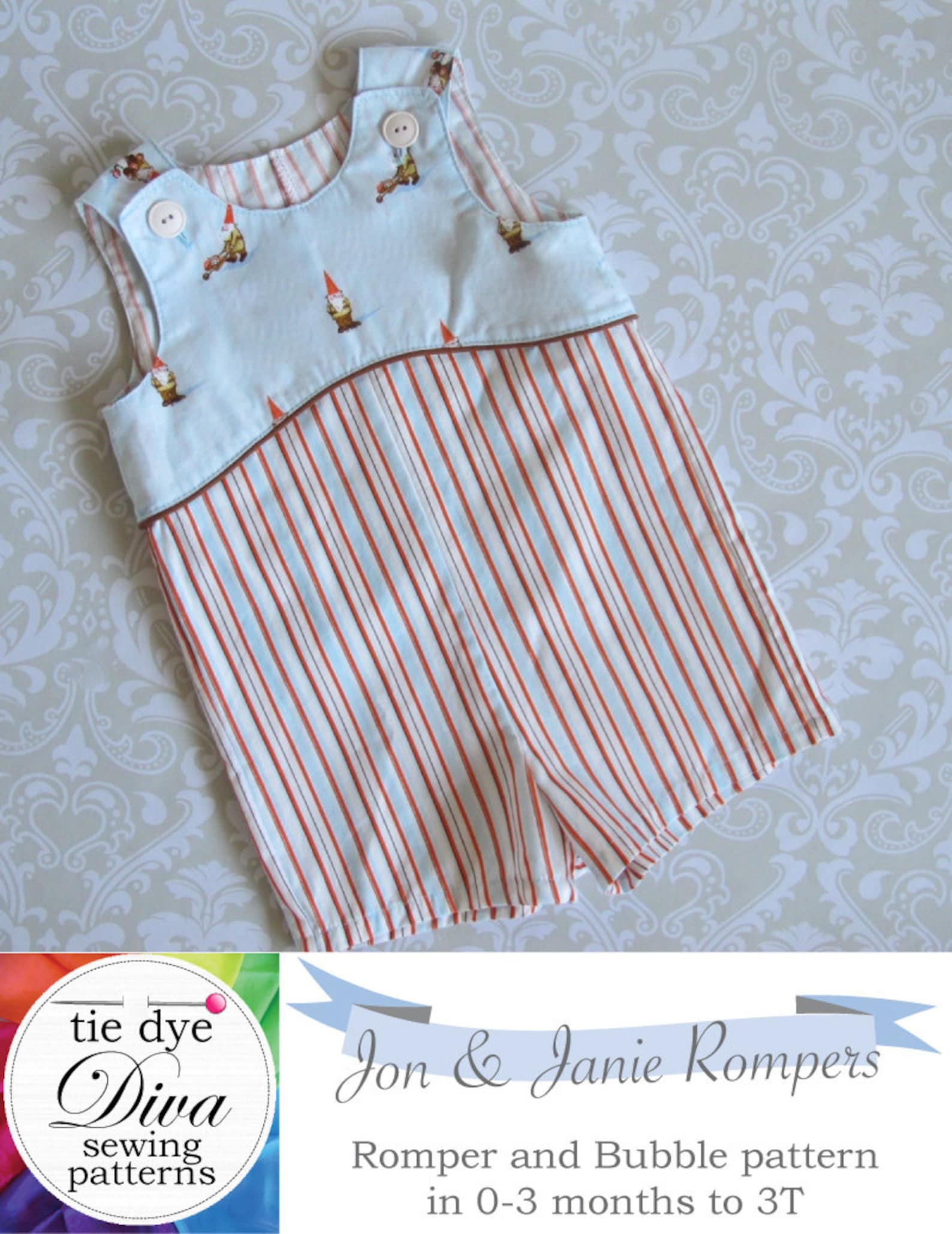 Baby Romper Sewing Pattern, Longall, Shortall, Bubble Styles (PDF ...