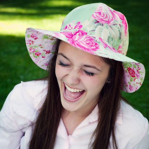 Womens Sun Hat Pattern - Sewing Pattern - Womens Hat Pattern PDF